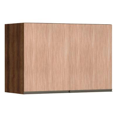 Maleiro Ponte 2 Portas 97 Cm Nogueira Dourado Com Cumaru