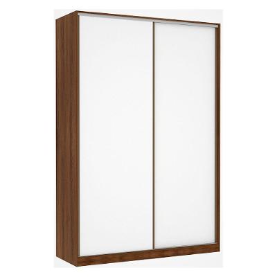 Guarda Roupa 2 Portas 159Cm Dourado Com Branco Mat
