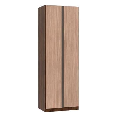 Guarda Roupa 2 Portas 2 Cabideiros 80 Cm Dourado Com Cumaru