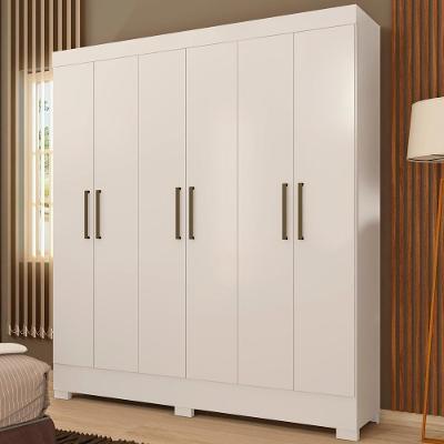 Guarda Roupa Casal 6 Portas 62320 Branco Demobile Branco