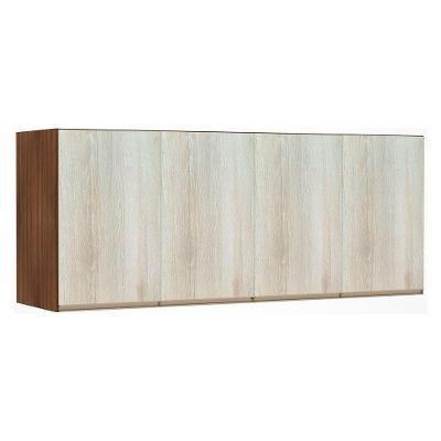 Maleiro Ponte Casal 4 Portas 165 Cm Dourado C/ Crema
