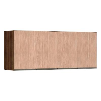 Maleiro Ponte Casal 4 Portas 165 Cm Dourado C/ Cumaru