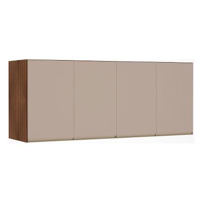 Maleiro Ponte Casal 4 Portas 165 Cm Dourado C/ Connect