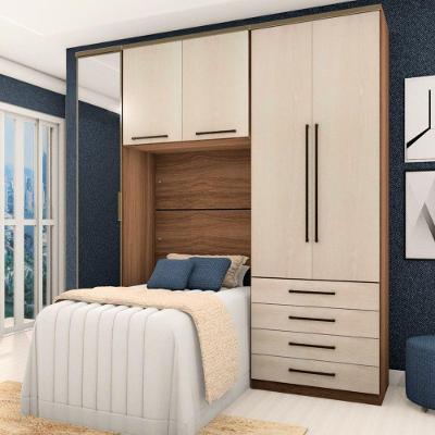 Guarda Roupa Solteiro Modulado E 4 Gavetas Vanilla C/ Legno