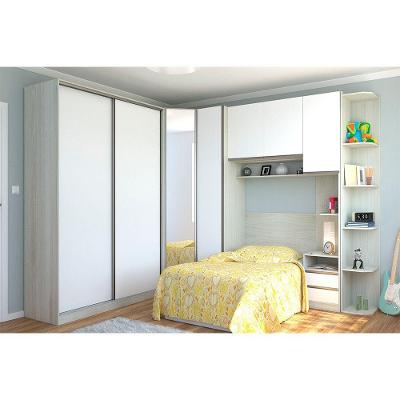 Guarda Roupa De Canto Solteiro E 5 Gavetas C/ Espelho Legno
