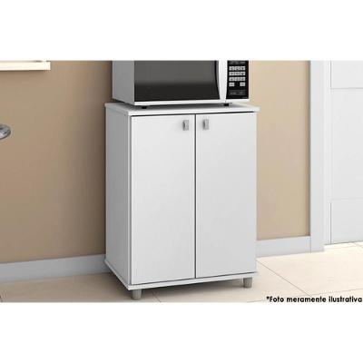 Multiuso Quarto Balcão  ASM155 c/ 2 Portas Branco - Movelbento