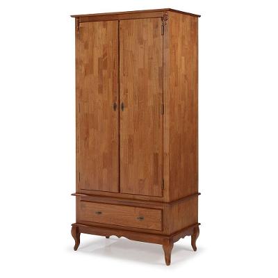 Roupeiro 2 Portas 1 Gaveta M560406 Imbuia Verniz