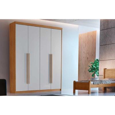 Guarda Roupa 4 Portas e 2 Gavetas Naturale/Off White - Rufato