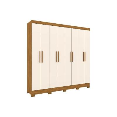 Guarda Roupa Casal 8 Portas e 4 Gavetas B51 Nature/Off White - Henn