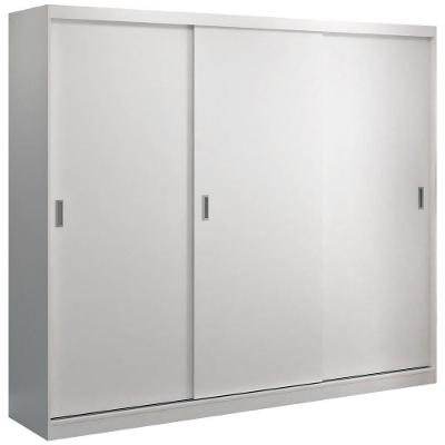 Guarda Roupa Casal 3 Portas de Correr Branco Mpozenato