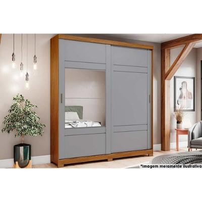 Guarda Roupa Casal 2 Portas de Correr e 3 Gavetas Verg Nature/Off White - Henn
