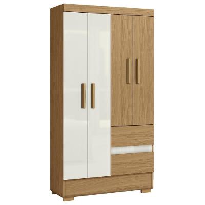 Guarda Roupa Solteiro 4 Portas 2005142 Atacama Off White Armoveis Atacama Off White
