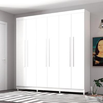 Guarda Roupa 6 Portas Audi Branco
