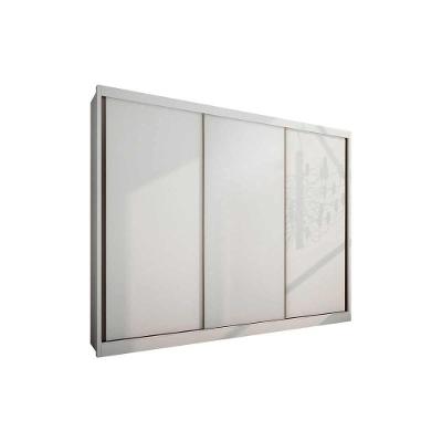 Guarda Roupa Casal 3 Portas de Correr e 6 Gavetas Natus Branco - Novo Horizonte