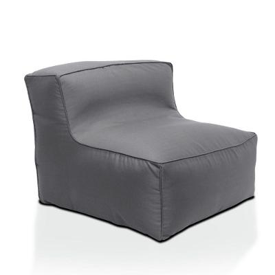 Poltrona Estofada Para Jardim - Cinza
