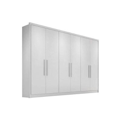 Guarda Roupa Casal 6 Portas e 8 Gavetas Robust Plus Branco - Novo Horizonte