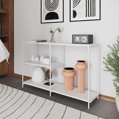 Aparador Industrial Artesania Branco 120cm - Cor: Preto