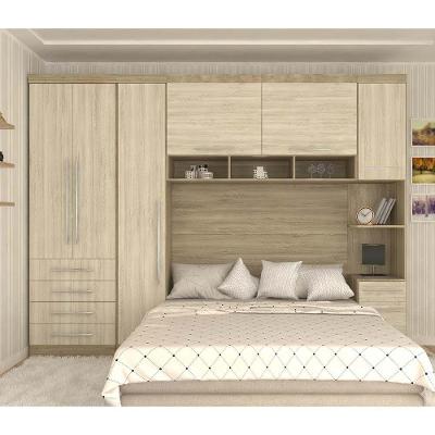 Guarda Roupa Modulado Casal 7 Pts 5 Gavetas Cabeceira Master Móveis Avelã Rústico Com ártico Rústico