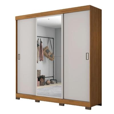 Guarda-roupa Casal 3 Portas Nt5020 Freijó E Off White Notável Móveis Freijó/off White