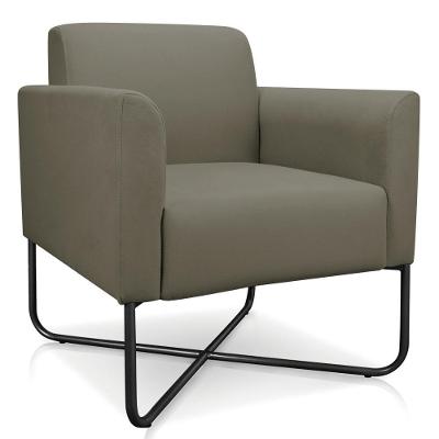 Poltrona Base Industrial X Preta Maressa S12 Marrom Rato