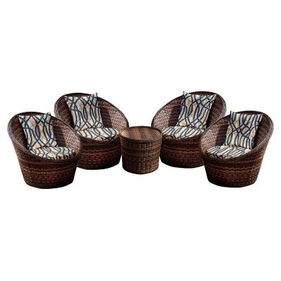 Conjunto De Poltronas Bola 4 Poltronas + 1 Mesa Centro