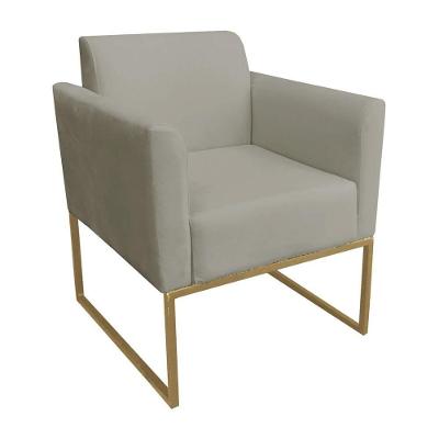 Poltrona Base Industrial Dourada Maressa S12 Marrom Rato