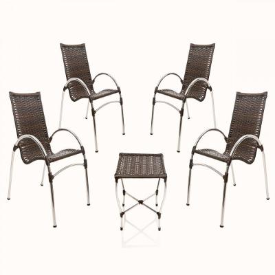 Conjunto Poltronas Para Varanda Edícula Jardim Preto