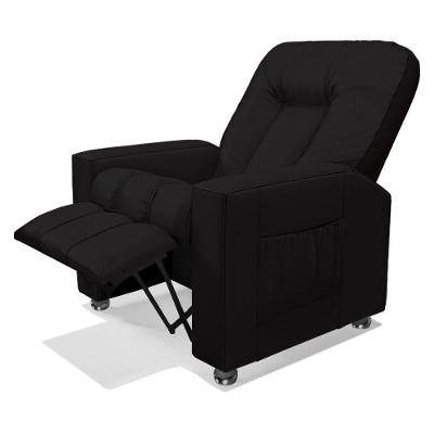 Poltrona Do Papai Reclinável Pequim Pu Preto