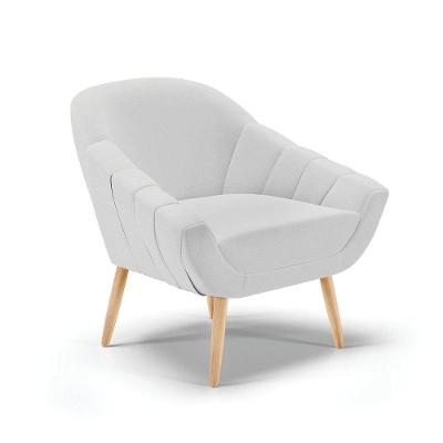 Poltrona Giovana Linho Cinza A05 Natural