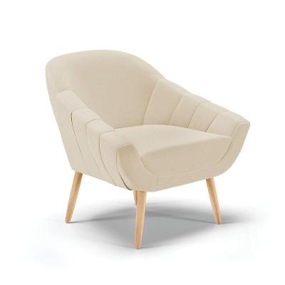 Poltrona Giovana Linho Areia A27 Natural