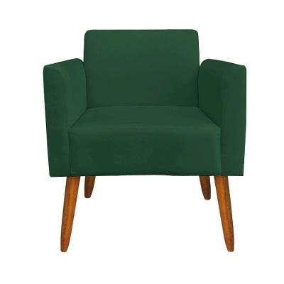 Kit 1 Namoradeira E 1 Poltrona Marisa Suede Verde - Drossi