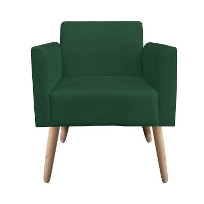 Kit 1 Namoradeira E 1 Poltrona Marisa Suede Verde