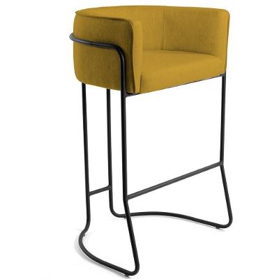 Banqueta Decorativa Betina D02 Veludo Mostarda C-279