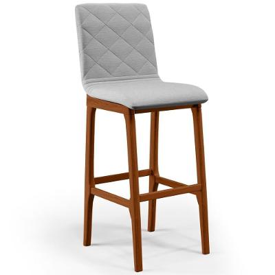Banqueta Alta Para Cozinha Zoe B04 Cinza