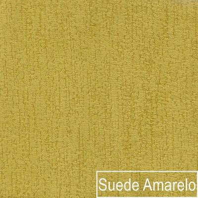 Kit Diva Recamier Diana 140Cm Lado Esquerdo E 02 Poltronas Classic Suede Amarelo