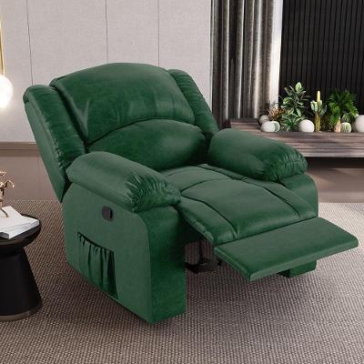 Poltrona Do Papai Reclinável Sala De Cinema Madrid Manual Pu Verde Musgo G26