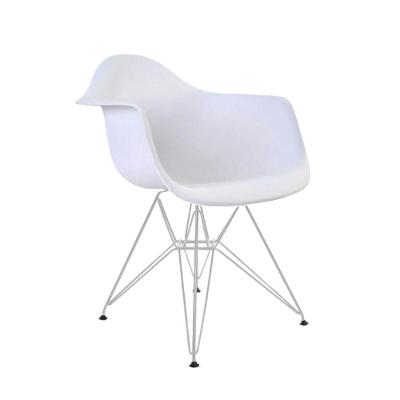 Poltrona Branca Com Braço Daw Ferro Branco Branco