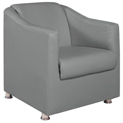 Poltrona Decorativa Catar Corano - Amarena Móveis Cor Cinza