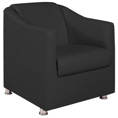 Poltrona Decorativa Catar Corano - Amarena Móveis Cor Preto