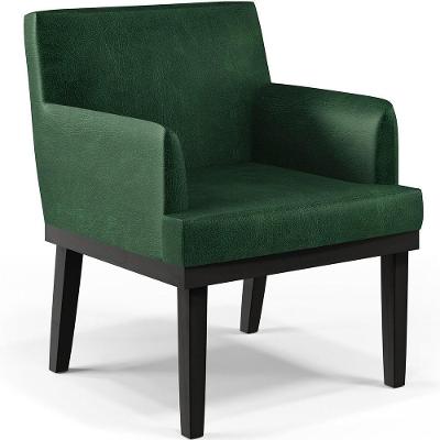 Poltrona Base Preto Beatriz Facto Verde Musgo