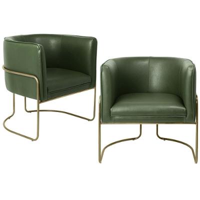 Kit 02 Poltronas Bronze Betina D02 Verde Musgo B-89