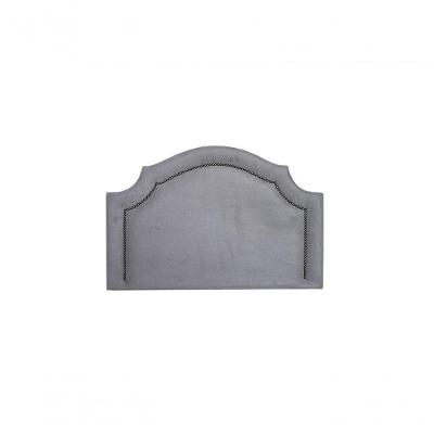 Cabeceira Solteiro Luxo 90X60 Cinza Tachas Fumê