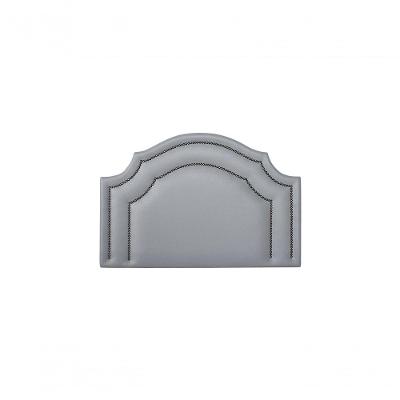 Cabeceira Solteiro Luxo Dupla 90X60 Cinza Tachas Fumê