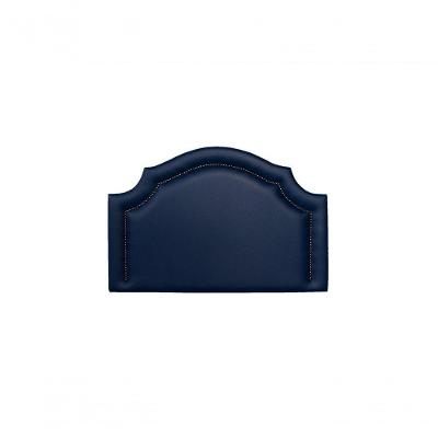 Cabeceira Solteiro Luxo 90X60 Azul Tachas Fumê