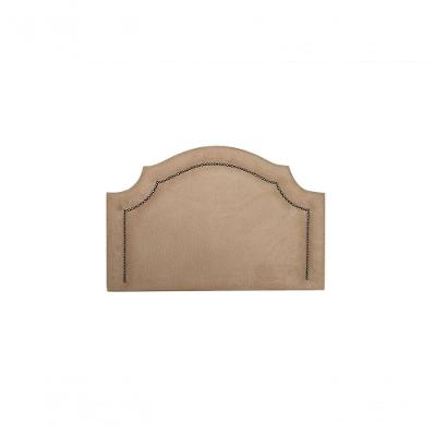 Cabeceira Solteiro Luxo 90X60 Bege Tachas Fumê