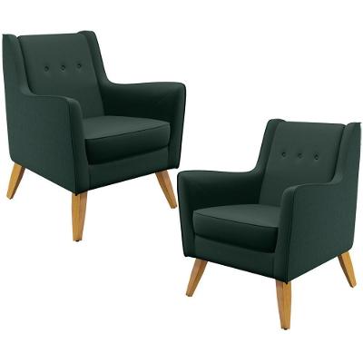 Kit 02 PoltronasTaroba D02 Verde C-117