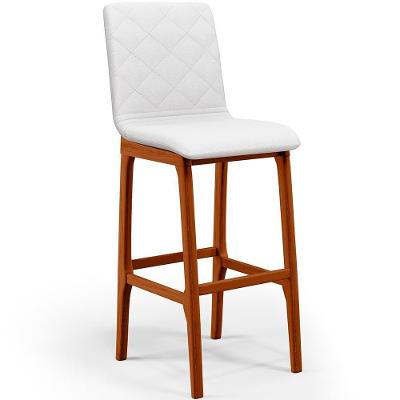 Banqueta Alta Cozinha De Jantar Fixa Zoe B04 Facto Branco