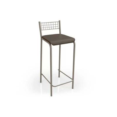 Banqueta Sala de Jantar Gênova 1B705NK 1 Un Níquel/Courano Marrom - Kappesberg