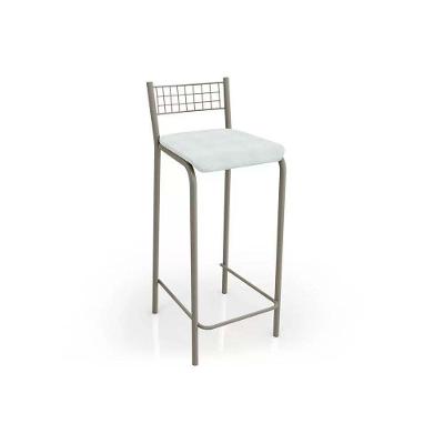 Banqueta Sala de Jantar Gênova 1B705NK 1 Un Níquel/Courano Branco - Kappesberg