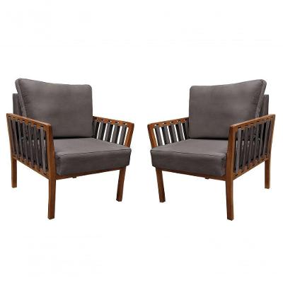 Kit 2 Poltronas Decorativa Luxo Califórnia Dora Bela 0123